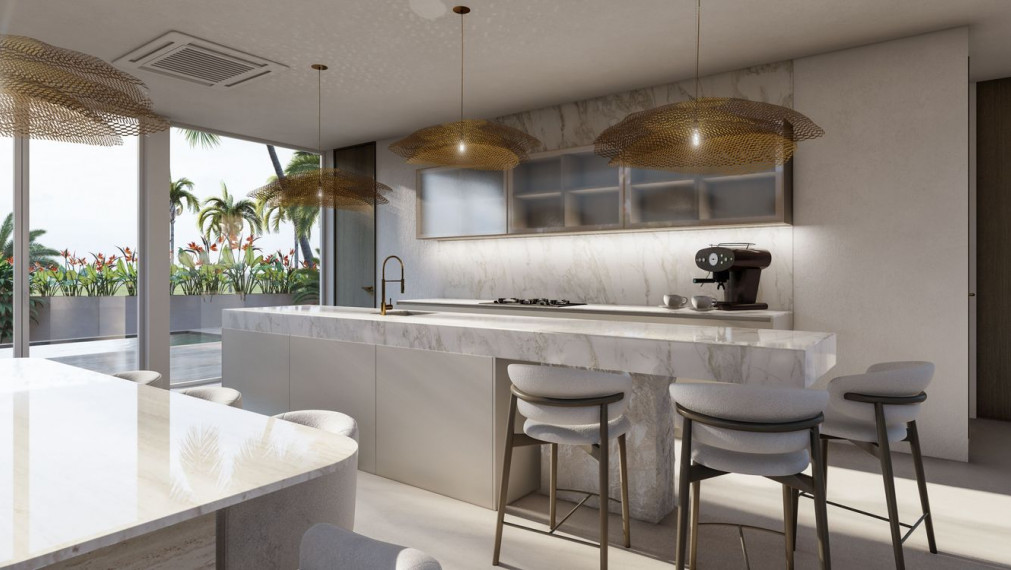 PREDAJ -  LUXUSNÉ VILY s  bazénom len pár metrov od pláže, 350m2, Bali, Seseh - Indonézia