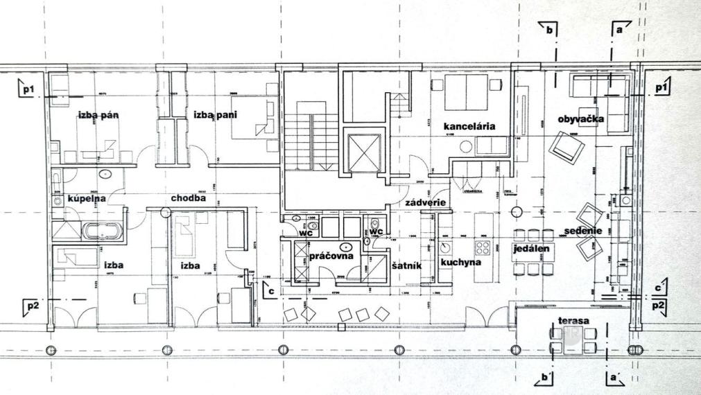 PRENÁJOM - Komfortný 6-i byt s krbom a veľkolepou terasou, výhľad na hrad  – BA - Staré Mesto, Námestie M. Benku
